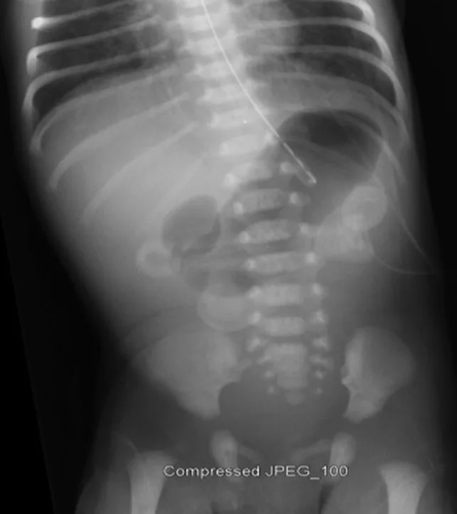 Paediatric radiograph for self-assessment